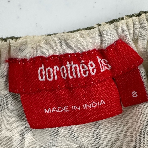 Dorothee BIS Tropical Botanical Leaf Print Halter Spaghetti Strap Midi Sun Dress - Picture 3 of 12